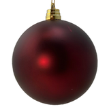 A 15cm Dark Red Large Matte Bauble.