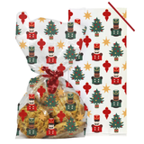 A pack of 20 Christmas Nutcracker Cello Bags.