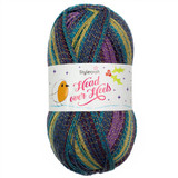 A ball of Stylecraft Head Over Heels Festive Jolly Holiday Yarn.