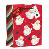 A Santa Head Medium Gift Bag,
