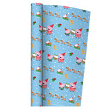 A roll of Peppa Pig Christmas Wrapping Paper, measuring approx 69cm x 2m.