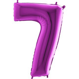 40 inch Purple Number 7 Foil Balloon (1)
