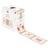 A set of 120 Christmas Postage Stamp Assorted Mini Stickers, manufactured by Rico Design.