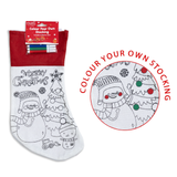A Christmas Colour Your Own Stocking Set.