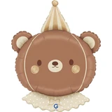 A 26 inch Vintage Bear Head Foil Balloon, manufactured by Grabo.
