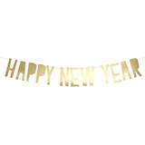 Happy New Year Metallic Gold Letter Paper Garland - 90cm (1)