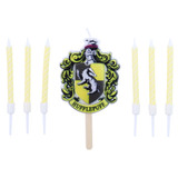 A pack of 7, Hufflepuff Harry Potter Cake Candles.