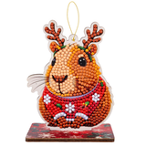 A Festive Capybara Crystal Art Hanging Buddies Kit, manufactured by Craft Buddy.