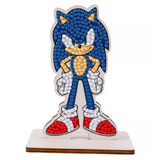 A Sonic the Hedgehog Crystal Art Buddy Kit, manufactured by Craft Buddy.