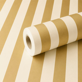 A roll of Beige & Gold Striped Frosted Film, measuring approx. 80cm x 80m.