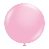 A pack of 25 17" Baby Pink Latex Balloons, manufactured by Tuftex.
