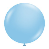 A pack of 25 17" Baby Blue Latex Balloons, manufactured by Tuftex.