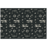 A Harry Potter Motifs Paper Tablecover, manufactured by PartyDeco.