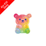 A 9 inch Gummy Bear Birthday Mini Foil Balloon, manufactured by Anagram.
