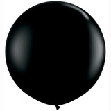 3ft Fashion Onyx Black Latex Balloons (2)