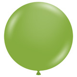 A pack of 2 36" Fiona Green latex balloons, manufactured by Tuftex.