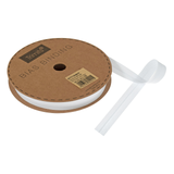 A reel of White Polycotton Bias Binding, measuring approx. 16mm x 20m.