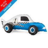 A 35 inch Racing Car Foil Balloon, manufactured by Partydeco.