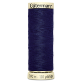A 100m spool of Classic Navy Sew All Thread, manufactured by Gutermann.
