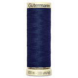 A 100m spool of Planetarium Blue Sew All Thread, manufactured by Gutermann.