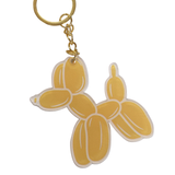A Yellow Balloon Boss Dog Keyring.