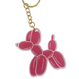A Pink Balloon Boss Dog Keyring.