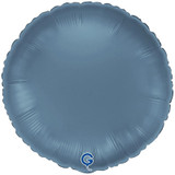 18" Blue Jeans Satin Round Foil Balloon (1) - UNPACKAGED