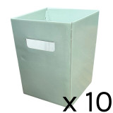 Pearlised Laurel Green Flower Boxes - 18cm x 24cm (10)