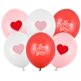 12 inch I Love You Latex Balloons (6)