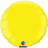 18" Yellow Round Foil Balloon (1) - UNPACKAGED