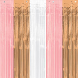 Rose Gold Blush Metallic Door Curtain - 91cm x 2.43m (1)