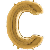 40 inch Gold Letter C Foil Balloon (1)