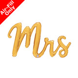 44 inch Mrs. Gold Script Foil Balloon (1)