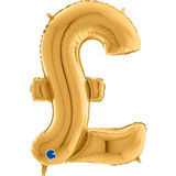 40 inch Gold £ Symbol Foil Balloon (1)