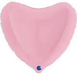 36" Matte Pink Heart Foil Balloon (1)