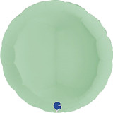 36" Matte Green Round Foil Balloon (1)