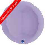 36" Matte Lilac Round Foil Balloon (1)