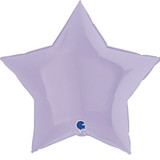 36" Matte Lilac Star Foil Balloon (1)