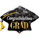 41 inch Congratulations Grad Stars Shape Foil Balloon (1)