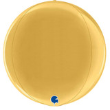 15" Globe Gold Foil Balloon (1) - UNPACKAGED