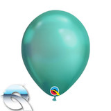 7" Chrome Green Latex Balloons (100)