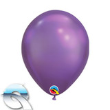 7" Chrome Purple Latex Balloons (100)