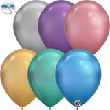 11" Chrome Assortment Latex Balloons (100)
