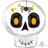 25 inch Cute Halloween Skull Foil Balloon (1)