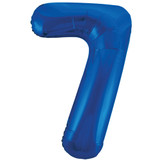 34 inch Unique Blue Number 7 Foil Balloon (1)