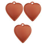 8g Small Rose Gold Heart Weights (100)