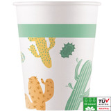 Cactus Paper Cups (8) - COMPOSTABLE