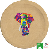 Elephant Paper Plates (8) - COMPOSTABLE