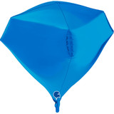 18" Gem Blue Foil Balloon (1) - UNPACKAGED