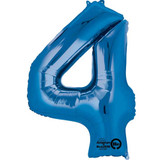 34 inch Anagram Blue Number 4 Foil Balloon (1)